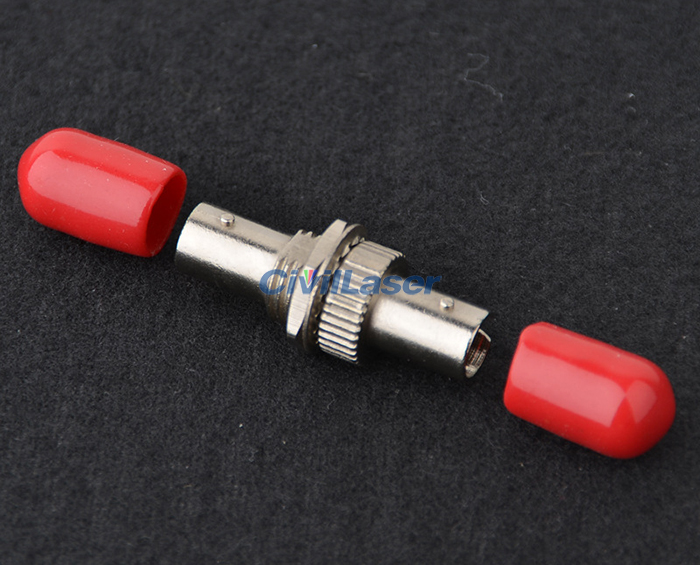 ST Optical Fiber Coupler Connector Singal Mode Flange Plate